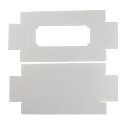 Цена за 5 шт. Коробка сборная без печати крышка-дно белая с окном 24 х 11 х 4,5 см - Simaland фото 3