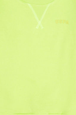 Erkek _ocuk Ye_il Bisiklet Yaka Basic Sweatshirt - U.s. polo assn фото 3