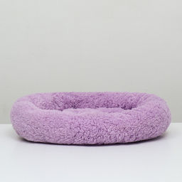 Лежанка для собак и кошек Уют, мягкий мех, 45 х 35 х 11 см, фиолетовая - Пижон фото 10