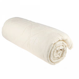 Одеяло Евро Макси "Жаккард" кремовый, легкое/летнее, 240х220см, наполнитель 200г/м2, файбер высшего сорта, чехол поплекс (пэ100%), стеганое, упак "Компакт" пакет ПВХ, еврослот, д25х55см/1,5кг, "Домашняя мода" (Россия)