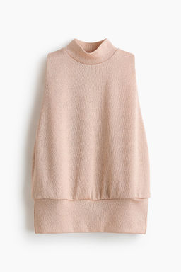 Top de punto con cuello perkins