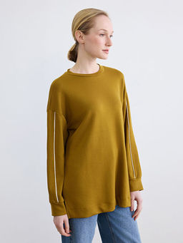 Bisiklet Yaka Soft Touch Kad?n Sweatshirt