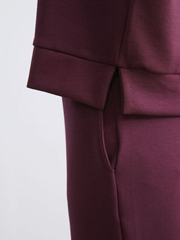 Bisiklet Yaka Oversize Kad?n Sweatshirt