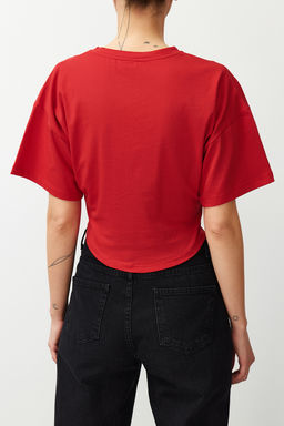 Beyaz Crop Orme T-Shirt TEDSS24TS00008 - Trendyolmilla фото 19