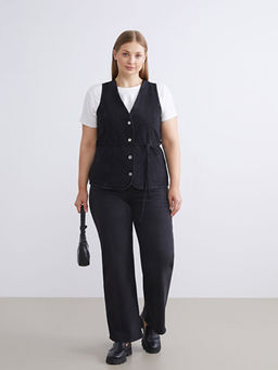 Wideleg Kad?n Jean Pantolon