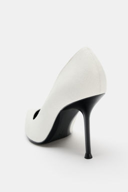 ZAPATO TAC?N EFECTO CRAQUELADO / blanco - Zara фото 5