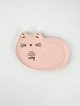 Чайная пара Мяу: кружка 200 мл, блюдце 18?11 см, ложка