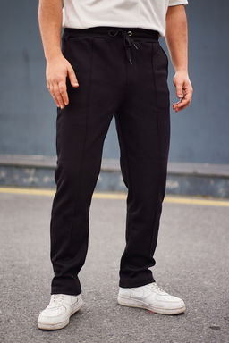 TRENDYOL MAN Siyah Regular/Normal Kesim Dokulu Dikis Detayl? Esofman Alt? TMNAW25EA00000 - Trendyolmilla фото 8