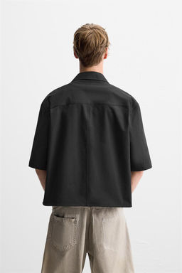 BOXY FIT OVERSHIRT WITH POCKET - Zara фото 3