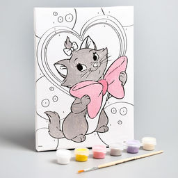 Картина по номерам, 21 х 15 см Самой прекрасной, Кошечка Мари