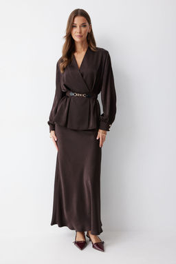 Юбка LYUSHe 4238-Р коричневый