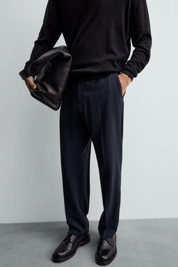 100% WOOL SUIT TROUSERS - Zara фото 5