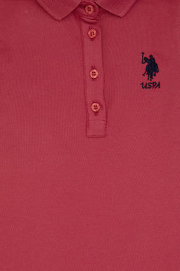 Платье G084SZ075 вишневое из хлопка