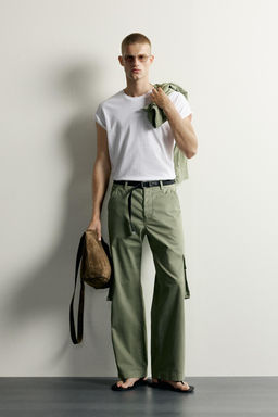 PANTAL?N CARGO RELAXED FIT / Verde