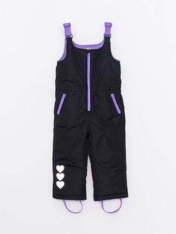 Bask?l? K?z Bebek Kayak Tulumu