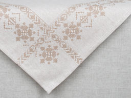 24С217-ШР 49*49 Салфетка "Папараць-кветка" цв. 1 рис. 360 серый