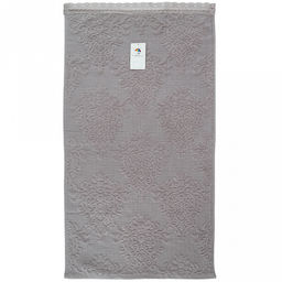 Полотенце махровое "Династия" 50х90см, хлопок 100%, ажурный кант, серый (Китай)