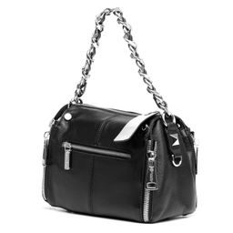 PE9132 black, женская кожаная сумка "Casual" Barcelo Biagi