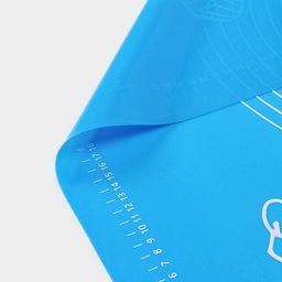 Коврик для выпечки и раскатки теста с разметкой Доляна Эрме, силикон, 65.5?45 см, синий фото 6