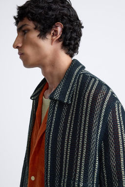 TEXTURED OPENWORK JACKET - Zara фото 5