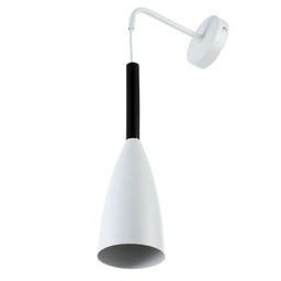 Бра «Капля» Е27 40 Вт белый 10×10×35-135 см