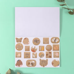 Наклейки в книжке Классика и акварель, 3 фона, 20.7?14.2 см