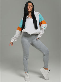 Бритни леггинсы женские (серый меланж)