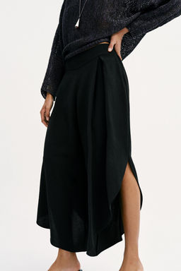 PANTAL?N FLUIDO ABERTURAS / Negro - Zara фото 6