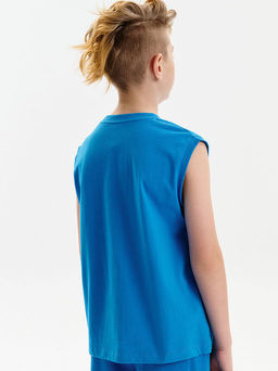 PELICAN, майка для мальчиков, Лазурный фото 3