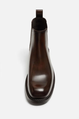 LEATHER CHELSEA BOOTS - LIMITED EDITION - Zara фото 8