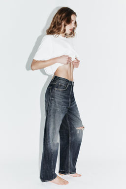 TRF MID-WAIST BAGGY BALLOON JEANS - Zara фото 13