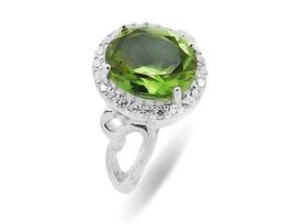 Кольцо из серебра султанит, Вираж