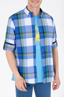 U. S. Polo Assn Мужская рубашка Saks в клетку - U.s. polo assn фото 7