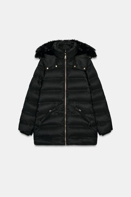 WATER-REPELLENT WINDPROOF HOODED DOWN PUFFER JACKET - Zara фото 10