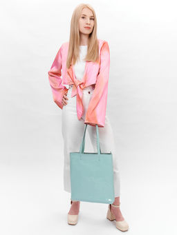 LACCOMA сумка P5566-голубой натуральная кожа полиэстер  фото 2