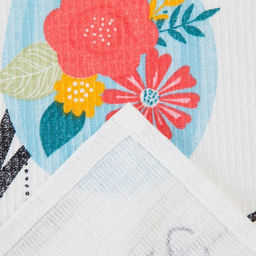 Набор полотенец кухонный Доляна Пасхальные зайчики 35х60см-4 шт, 100% хлопок, вафля 160 г/м2  фото 17