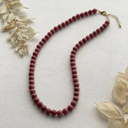 Бусы из Родонита 45 см +