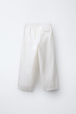 STRAIGHT-LEG LINEN TROUSERS - Zara фото 3