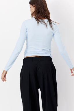 MAMA Camiseta en punto de canale - H&m фото 4