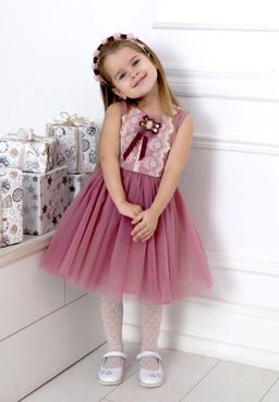 платье для девочки МТ22-2Сильва лен пудра