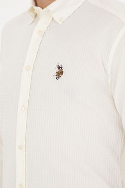 U. S. Polo Assn / Мужская рубашка с длинным рукавом Stone - U.s. polo assn фото 7
