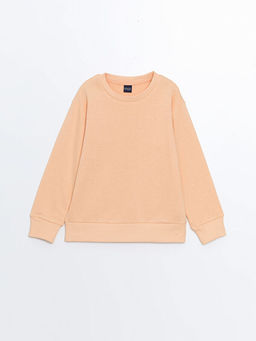 Bisiklet Yaka Basic Uzun Kollu Erkek ?ocuk Sweatshirt