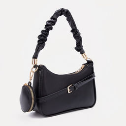 Сумка-багет, отдел на молнии, цвет чёрный - Simaland фото 2