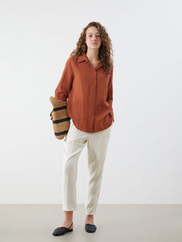 Beli Lastikli Modal Kar???ml? Kad?n Pantolon