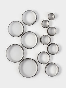 Формы для печенья Доляна «Волна», набор 12 шт., d=3.5-10.5 см, h=3 см, нержавеющая сталь