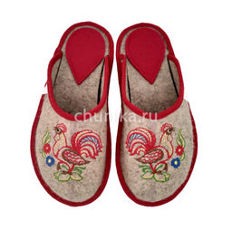 Тапочки без задника, вышивка, звери и птицы - Чуника фото 10