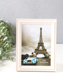 Фоторамка для фото 13×18 см «Остин», пластик, бело-бежевый, 21.5×16.5×1.5 см