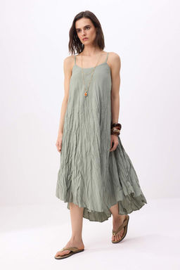 Murdum Crinkle Maxi Dokuma Elbise TWOSS26EL00762 - Trendyolmilla фото 6