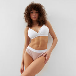 Набор трусов слипы MINAKU рубчик размер 48-50 (белый, бежевый, чёрный) 3 шт.