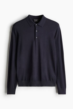 Polo de punto fino Slim Fit - H&m фото 5